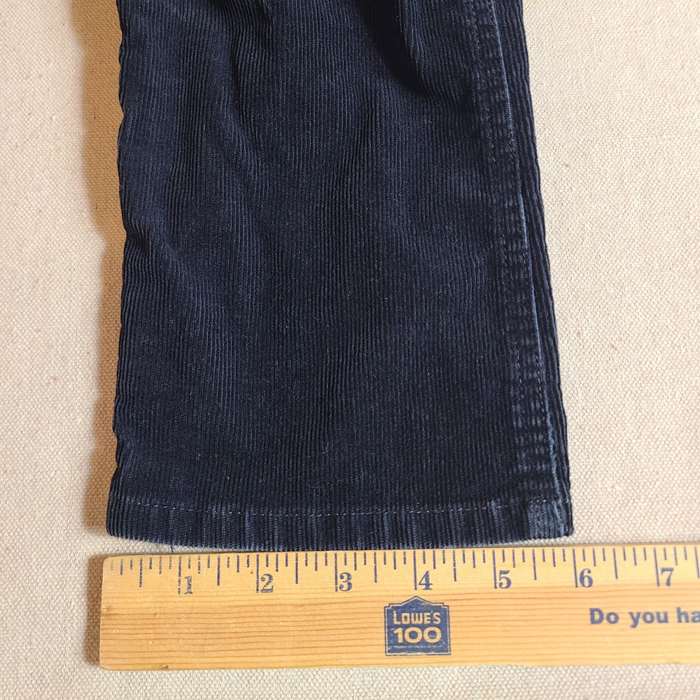 J Crew Favorite Fit Black Corduroy Pants Low Rise Skinny Fit Retro 90s Size 0T - Picture 15 of 15
